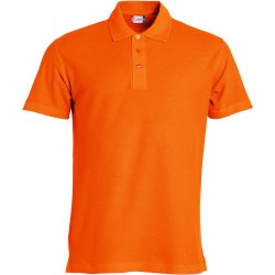 POLOSHIRT CLIQUE BASIC POLO 028230 18 DIEP ORANJE