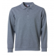 POLOSWEATER CLIQUE 021032 95 grijs melange Bedrijfskleding bedrukken