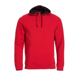 SWEATER CLIQUE 021041 35 CLASSIC HOODY ROOD