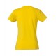 DAMES T-SHIRT CLIQUE BASIC T LADIES 029031 10 LEMON T shirt