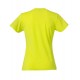 DAMES T-SHIRT CLIQUE BASIC T LADIES 029031 600 SIGNAALGROEN T shirt