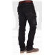 Bronco Multifunctionele zwarte werkjeans, regular fit, dijbeenzak , kniezakken