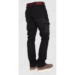 Multifunctionele werkjeans, regular fit, dijbeenzak BRONCO C1  REGULAR FIT CHBRC1b Black