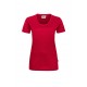 DAMES T-SHIRT HAKRO 127 002  CLASSIC T ROOD T shirt