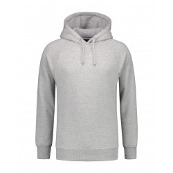 HOODED SWEATER L&S 3234 GREY HEATHER