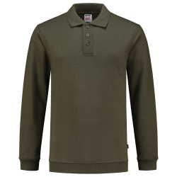 POLOSWEATER MET BOORD TRICORP 301005 PSB280 ARMY