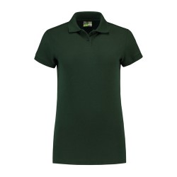 POLOSHIRT L&S BASIC FOR HER 3502 FOREST GREEN